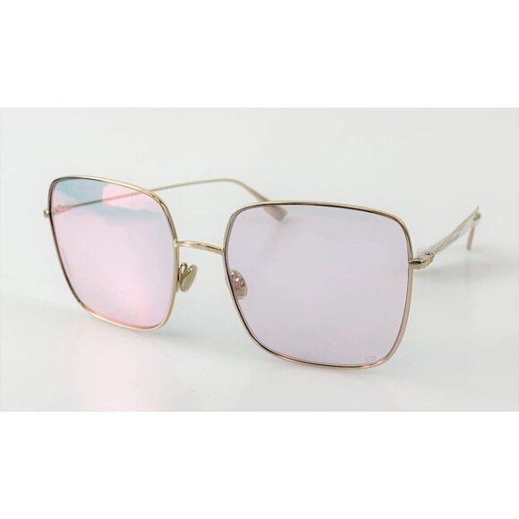 NIB Dior Rose Gold Stellaire 000Te Metal Square Sunglasses - Picture 7 of 10